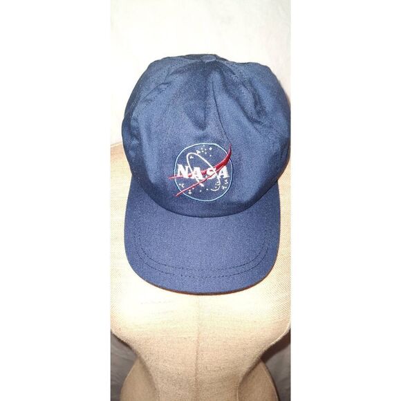 NASA Trucker Hat Mesh Snapback Blue Vintage Colorado Cap USA - Picture 1 of 4
